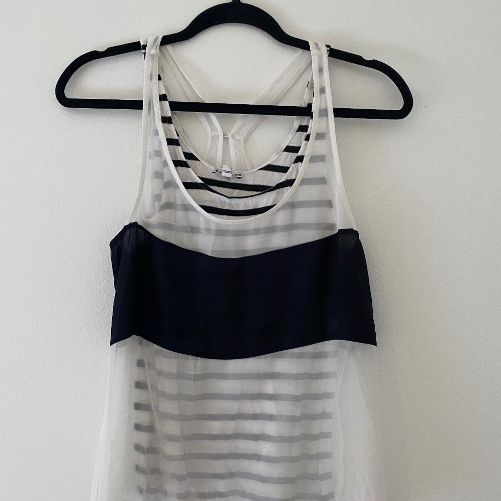 Express striped layered tank